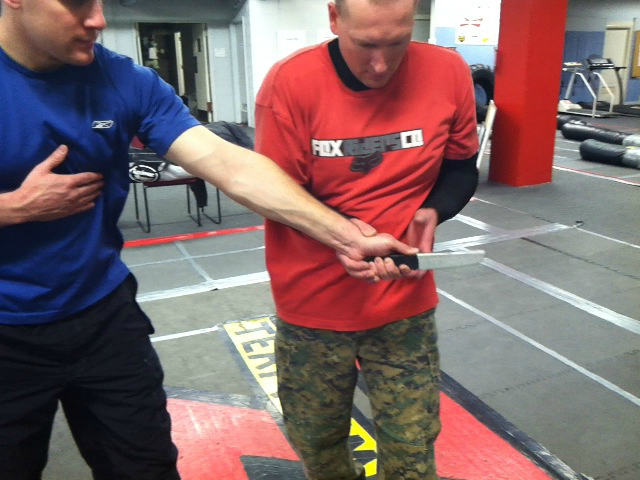 Blunt to Edged Weapon Awareness Training at Combined Fighting Systems